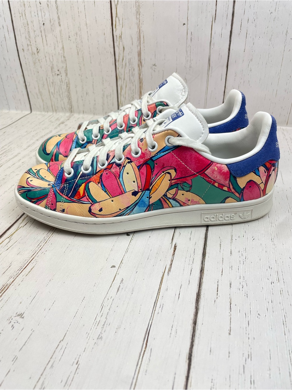 Adidas Originals by Stan Smith Brazilian Bananas Leather Sneakers